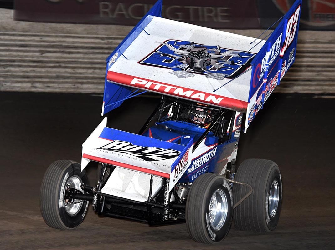 Daryn Pittman will remain with Roth Motorsports for another season of competition with the World of Outlaws NOS Energy Drink Sprint Car Series. (Frank Smith Photo)