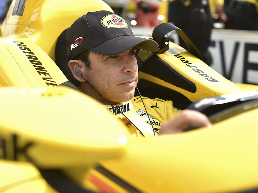 Helio Castroneves is one of several IMSA regulars competing in the Indianapolis 500. (IndyCar Photo)