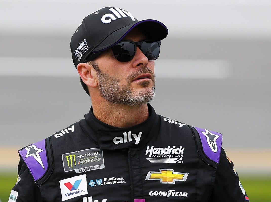 Jimmie Johnson earlier this year at Daytona Int'l Speedway. (HHP/Barry Cantrell Photo)