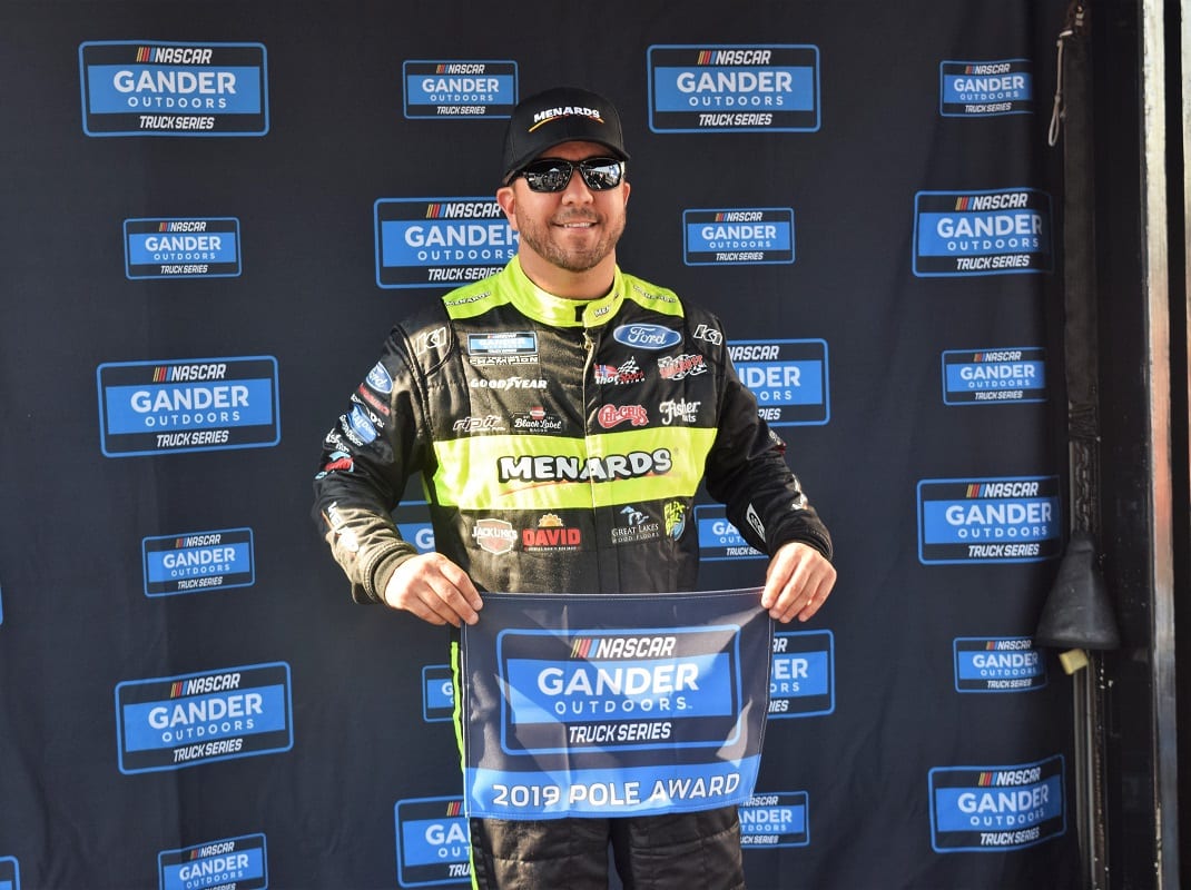 Matt Crafton will start from the pole in Friday's NASCAR Gander Outdoors Truck Series race at Charlotte Motor Speedway. (Jacob Seelman Photo)