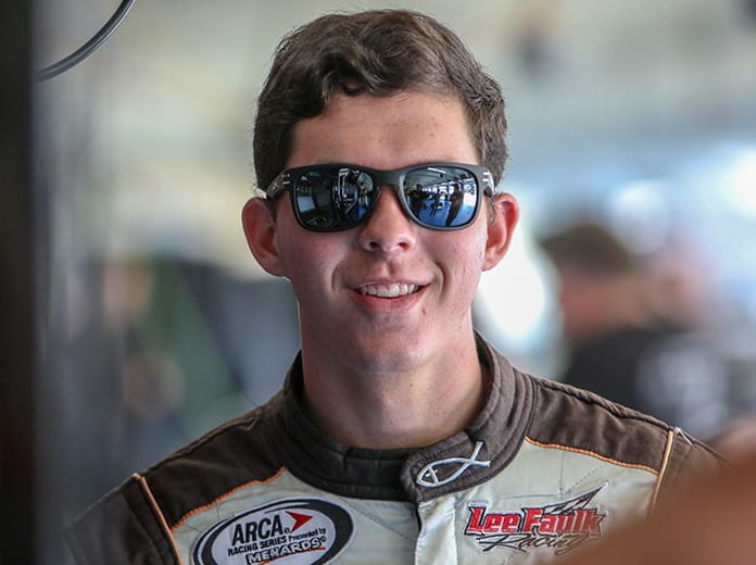 Cole Glasson will skip the Charlotte Motor Speedway ARCA Menards Series race and will instead compete at Pocono Raceway on May 31. (Adam Fenwick Photo)