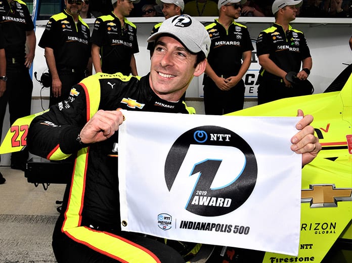 Simon Pagenaud claimed the pole for the 103rd Indianapolis 500. (Al Steinberg Photo)
