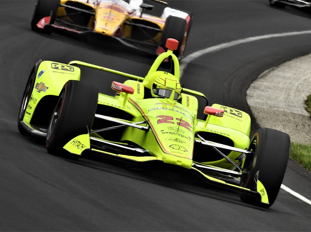 Simon Pagenaud was fastest during Indianapolis 500 practice on Monday. (Al Steinberg Photo)