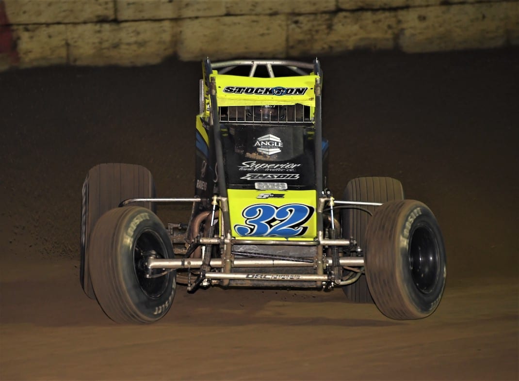 Chase Stockon won the Tony Hulman Classic Wednesday night at the Terre Haute (Ind.) Action Track. (Al Steinberg photo)