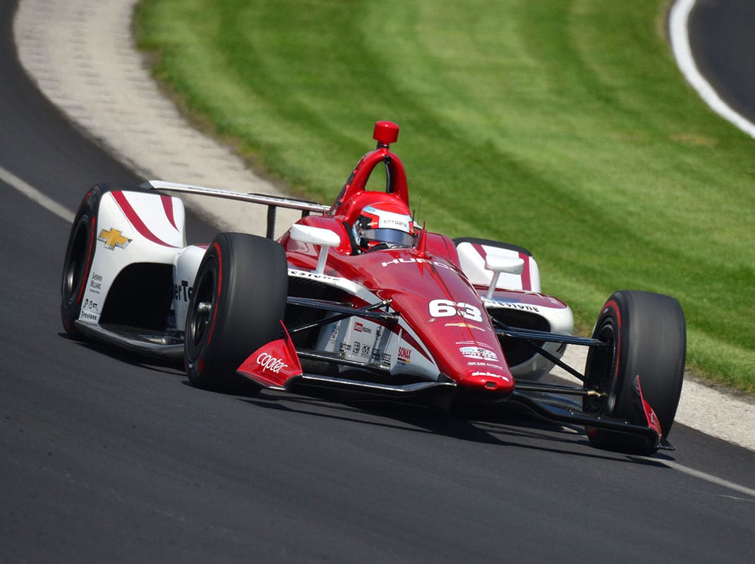 Ed Jones was fastest Thursday at Indianapolis Motor Speedway. (Dave Heithaus Photo)