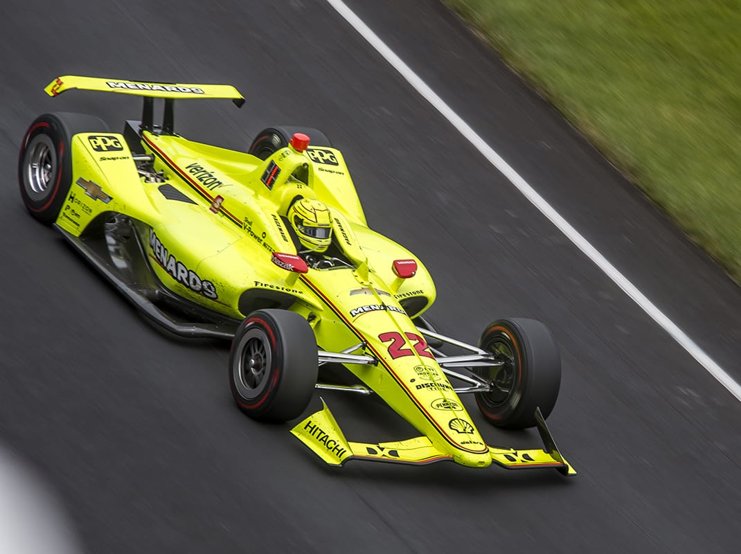 Simon Pagenaud would not be denied his first Indianapolis 500 victory on Sunday. (Brad Plant Photo)