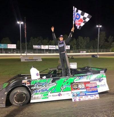 Wil Herrington won Sunday's Durrence Layne Dirt Late Model Series event at Magnolia Motor Speedway.