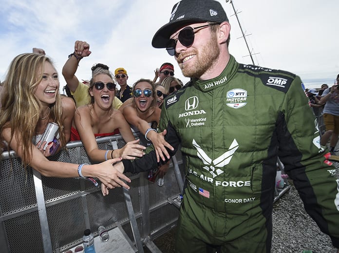 Conor Daly has joined Carlin for the four remaining oval races on the NTT IndyCar Series calendar. (IndyCar Photo)