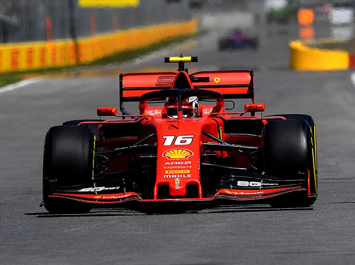 Charles Leclerc was fastest on Friday in Canadian Grand Prix practice. (Ferrari Photo)