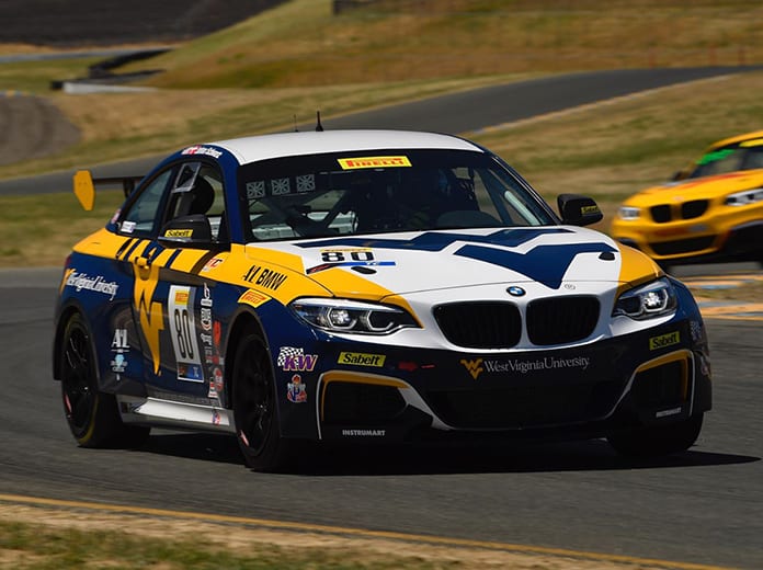 Johan Schwartz raced to victory in TC America competition Saturday at Sonoma Raceway.