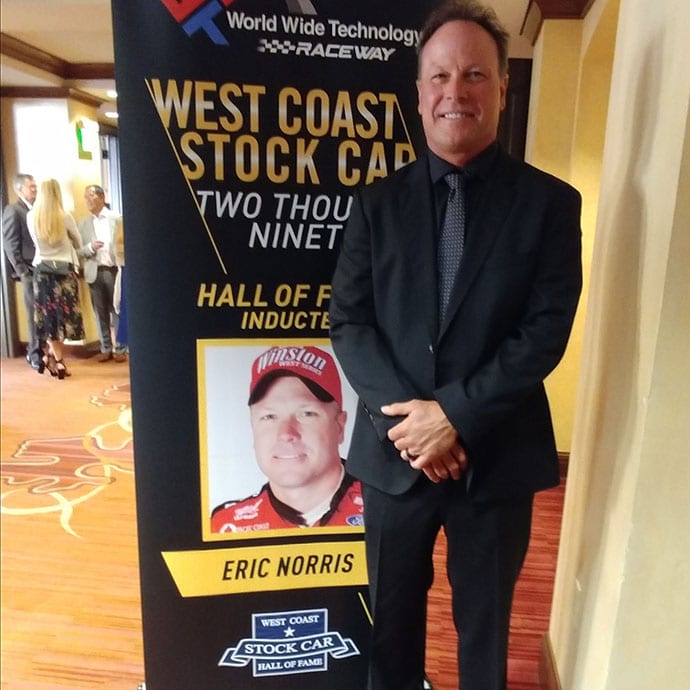 Eric Norris was among the inductees into the West Coast Stock Car Hall of Fame.