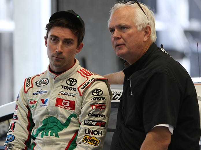 Frank Kimmel (right) with Venturini Motorsports driver Michael Self. (Adam Fenwick Photo)