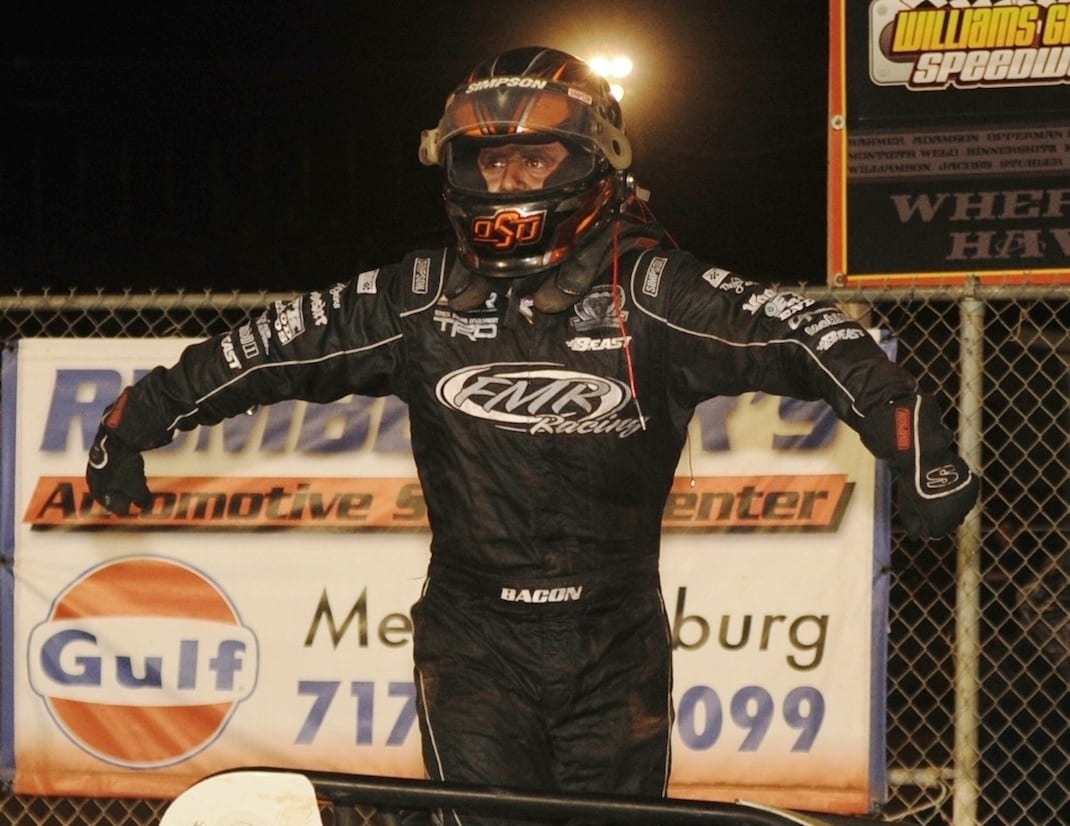 Brady Bacon won Friday's USAC Silver Crown Series feature at Williams Grove Speedway. (Julia Johnson photo)
