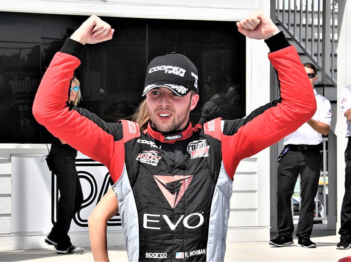 Ryan Norman raced to victory in Saturday's Indy Lights event at Road America. (Al Steinberg Photo)