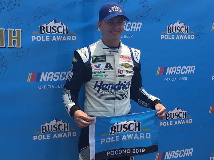 William Byron won the pole for the Pocono 400 Saturday afternoon. (Dave Moulthrop Photo)