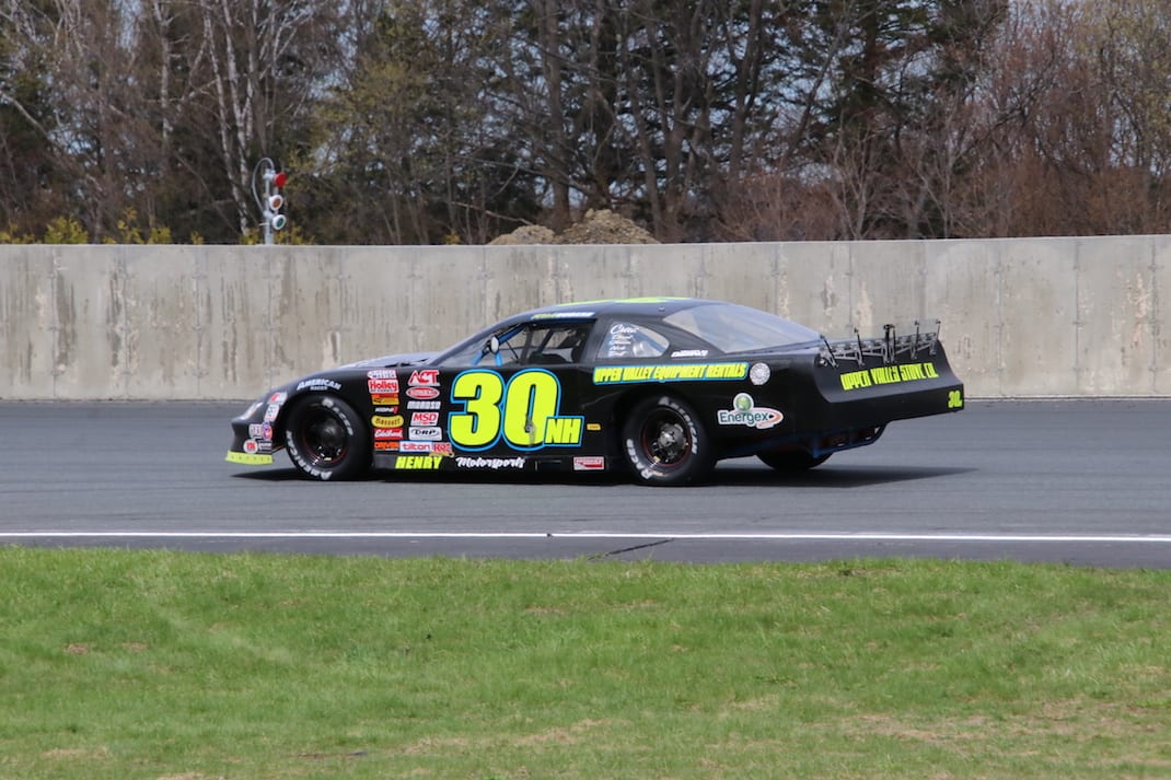 Rich Dubeau earned his first ACT Late Model Tour win by taking the $5,000-to-win Claude Leclerc 150 at Autodrome Chaudiere on Saturday, June 1. (Alan Ward photo)
