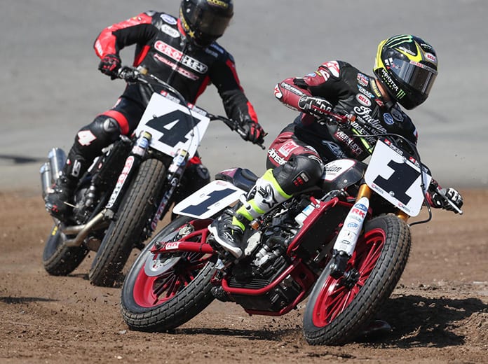 American Flat Track will make its debut at The Flat Track at New Hampshire Motor Speedway this Saturday. (AFT/Scott Hunter Photo)