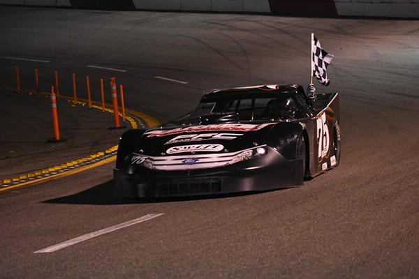 Jeremy Doss was a winner at All-American Speedway on Saturday night. (Don Thompson Photo)