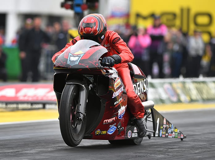 Matt Smith is looking to repeat as the winner of the Mickey Thompson Tire Pro Bike Battle at Sonoma Raceway. (NHRA Photo)