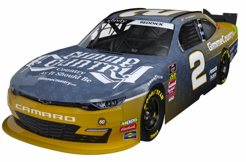 Gimmie Country will support Tyler Reddick beginning this weekend at Daytona Int'l Speedway.
