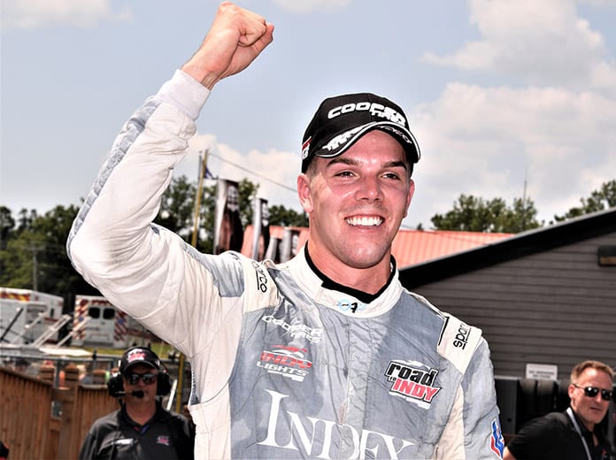 Oliver Askew dominated Saturday's Indy Lights event at the Mid-Ohio Sports Car Course. (Al Steinberg Photo)