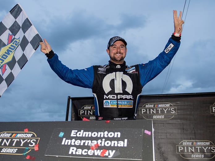Andrew Ranger topped Saturday's NASCAR Pinty's Series event at Edmonton Int'l Raceway. (NASCAR Photo)