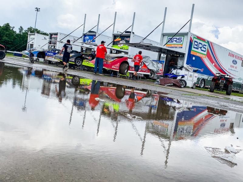 Rain has washed out Saturday's Freedom 50 at Mansfield Motor Speedway. (LOLMDS Photo)