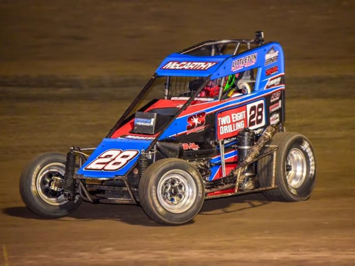 Ace McCarthy earned his first POWRi Lucas Oil National Midget League victory on Saturday at Valley Speedway.