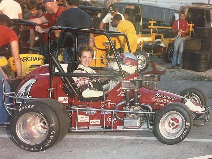 Jarett Andretti's sprint car for Indiana Sprint Week will be an homage to the Rollie Helmling No. 4 Midget driven by his father, John Andretti.