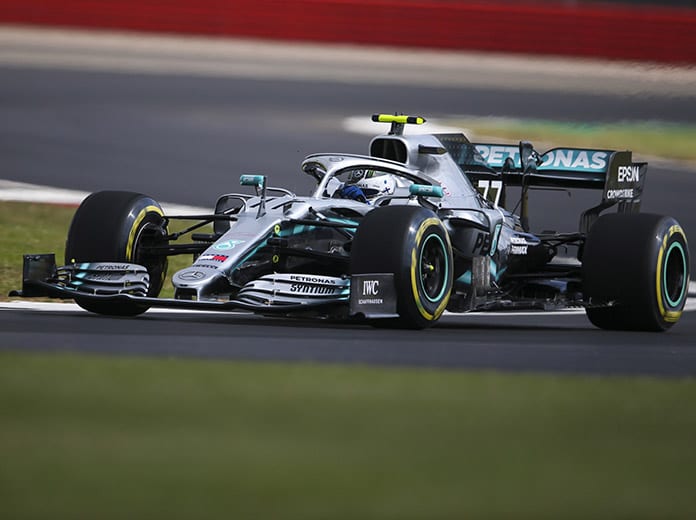 Valtteri Bottas was fastest on day one at the Silverstone Circuit in England. (Mercedes Photo)