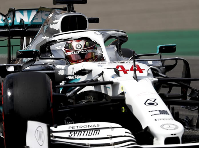 Lewis Hamilton has earned the pole for the German Grand Prix. (Mercedes Photo)