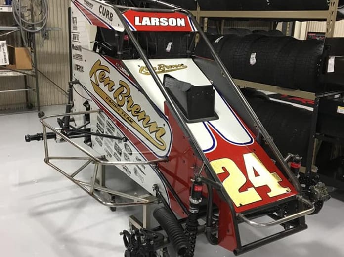 The No. 24 Ken Brenn Special livery Kyle Larson will race for Keith Kunz Motorsports/Curb-Agajanian in the first three races of Pennsylvania Midget Week.