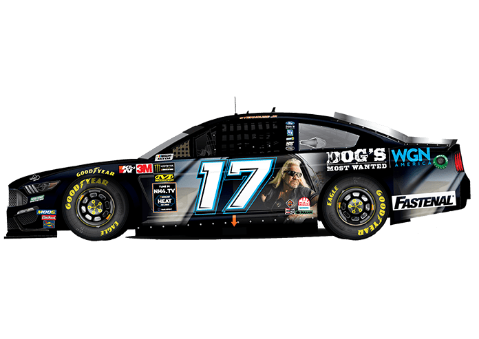Dog's Most Wanted will appear on Ricky Stenhouse Jr.'s Ford this weekend at Darlington Raceway.