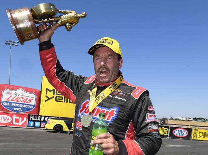 Greg Anderson is looking to become the first driver to ever sweep the NHRA's Western Swing twice. (NHRA Photo)