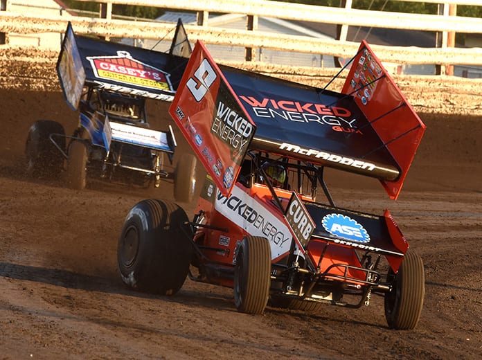 James McFadden remains the leader of the Mr. Sprint Car standings. (Paul Arch Photo)