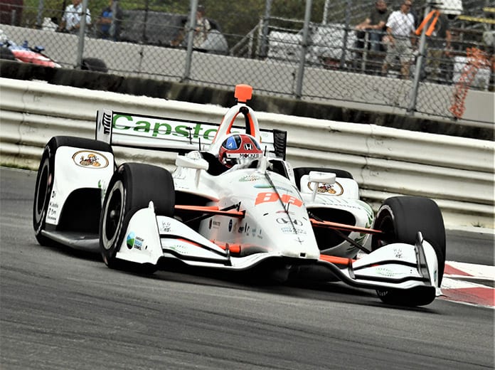 Colton Herta set the fastest time in NTT IndyCar Series practice Friday at Portland Int'l Raceway. (Al Steinberg Photo)