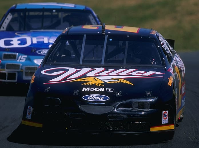 Brad Keselowski's No. 2 Ford Mustang will carry the same colors that Rusty Wallace carried during the 1996 season (shown here). (NASCAR Photo)