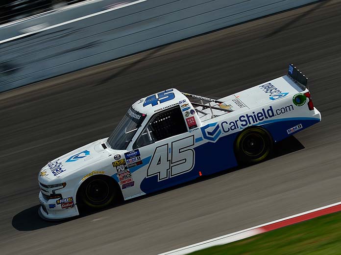 CarShield will return to sponsor Ross Chastain in the final seven NASCAR Gander Outdoors Truck Series races this year. (NASCAR Photo)