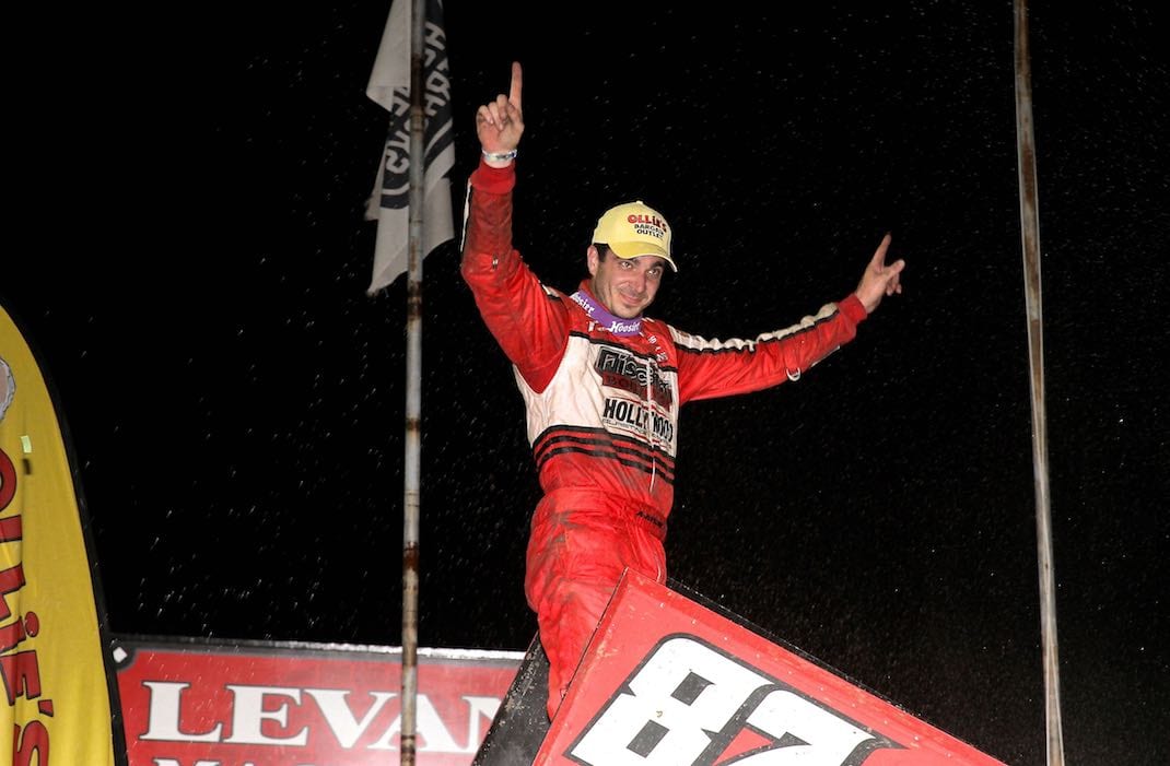 Aaron Reutzel won the Hodnett Cup at Pennsylvania's Grandview Speedway. (Dan Demarco photo)