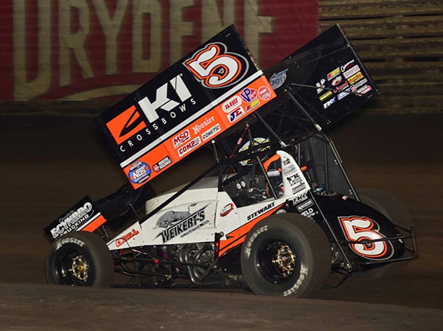 Shane Stewart will start 23rd in Saturday's Knoxville Nationals feature. (Mark Funderburk Photo)