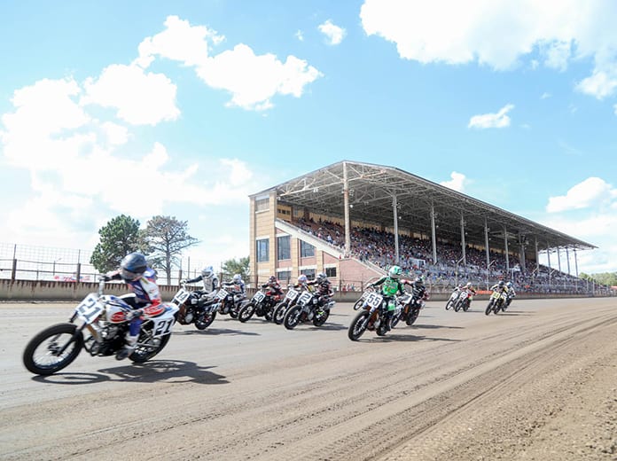 A pivotal visit to the Illinois State Fairgrounds is on deck for American Flat Track. (Scott Hunter/AFT Photo)