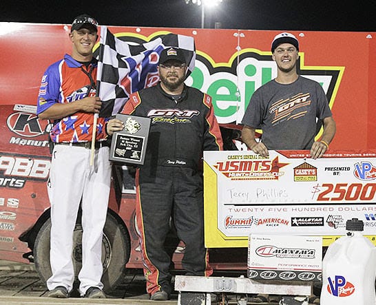Terry Phillips in victory lane. (USMTS photo)