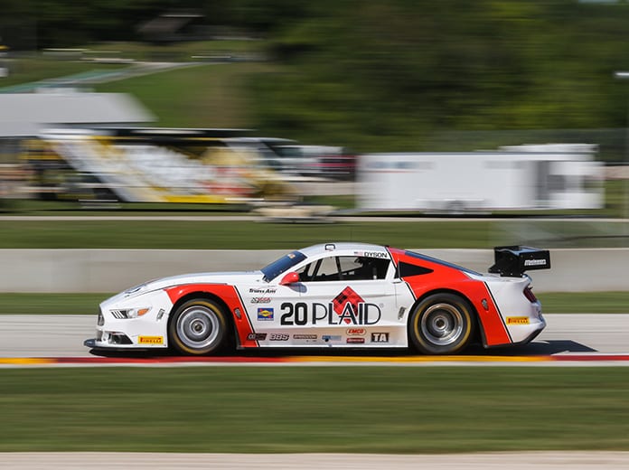 Chris Dyson raced to the pole in Trans-Am Series competition Friday at Road America.