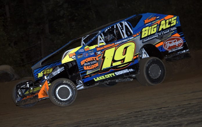 Jessey Mueller raced to victory Friday night at Albany-Saratoga Speedway. (Dave Dalesandro Photo)