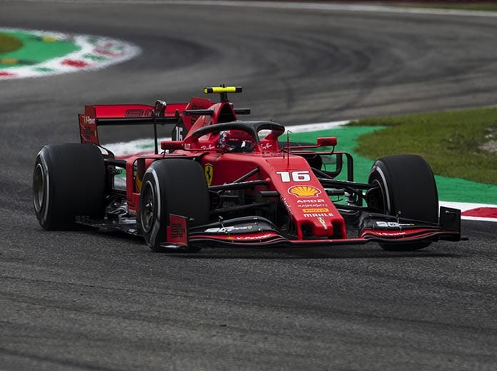 Charles Leclerc earned the pole for the Italian Grand Prix. (Ferrari Photo)