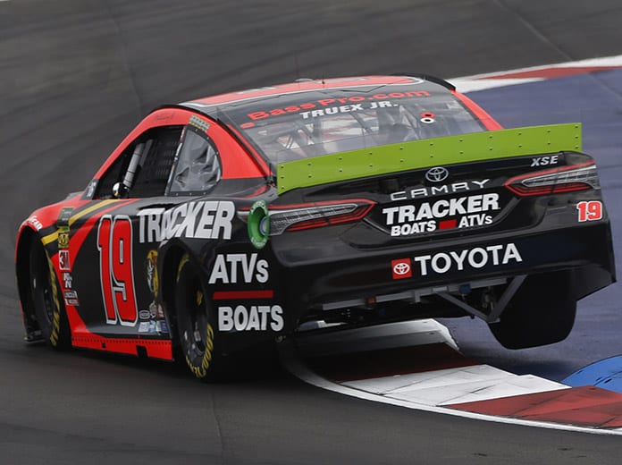 Martin Truex Jr. will start from the rear of the field for Sunday's Bank of America ROVAL 400 after an engine change in his No. 19 Toyota. (HHP/Ashley Dickerson Photo)