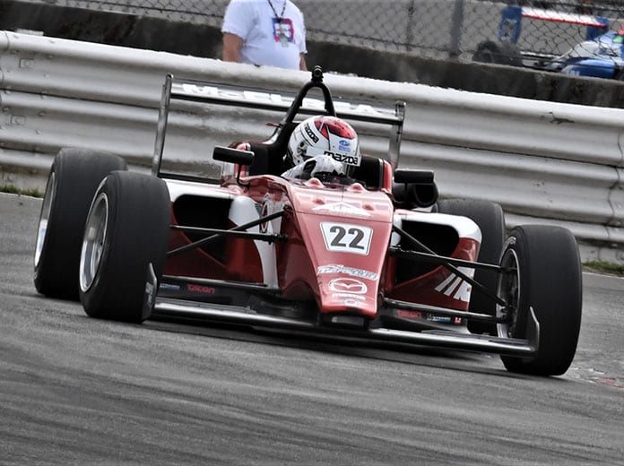 Hunter McElrea raced to his second-straight USF2000 triumph Sunday at Portland Int'l Raceway. (Al Steinberg Photo)