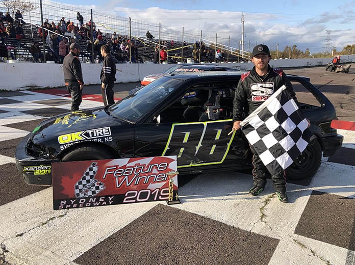 Kody Quinn earned three victories Sunday at Canada's Sydney Speedway.