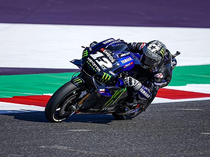 Maverick Viñales was fastest Friday in MotoGP practice at Misano World Circuit Marco Simoncelli. (Yamaha Photo)