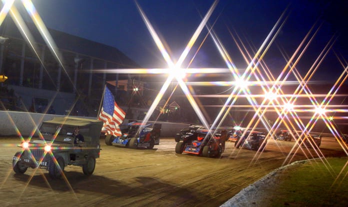A field of modifieds prepare to go racing at Fonda Speedway this year. (Dave Dalesandro Photo)